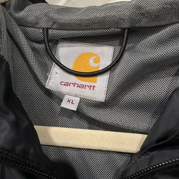 [XL]Carhartt Black Windbreaker with Lining - Picture 2 of 9